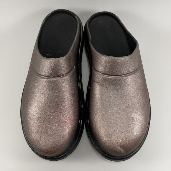 Oofos Ooclog Clog Comfort Recovery Mule Womens Size 12 Pink Sparkly Slip On - Picture 3 of 9